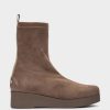 Shoe Pedro Miralles Ankle Boots | Sock Style Ankle Boots Made Of Taupe Fabric Ante St Taupe