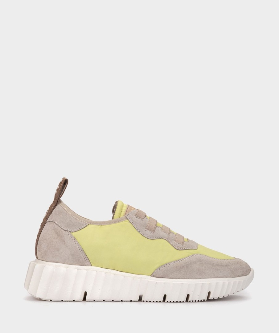 Shoe Pedro Miralles Sneakers | Leather And Textile Slippers Meme Amarillo