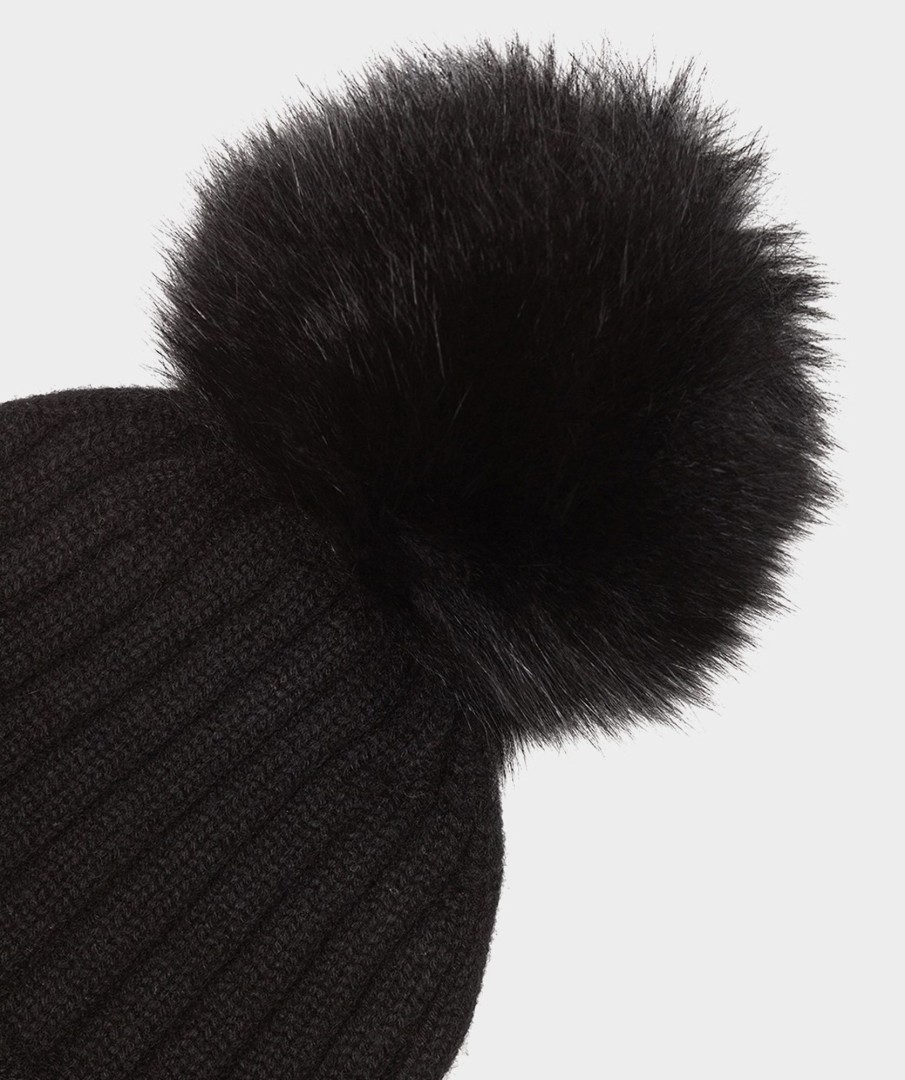 Accessories Pedro Miralles Winter Clothes | Cashmere Beanie Gorro Negro