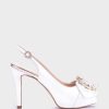 Shoe Pedro Miralles Heeled Sandals | Leather Heeled Sandals Nacarado Perla