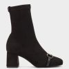 Shoe Pedro Miralles Ankle Boots | Elastic Fabric Heeled Ankle Boots. Ante Strech Negro