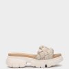 Shoe Pedro Miralles Flat Sandals | Flat Fabric Sandals Trenza Beige