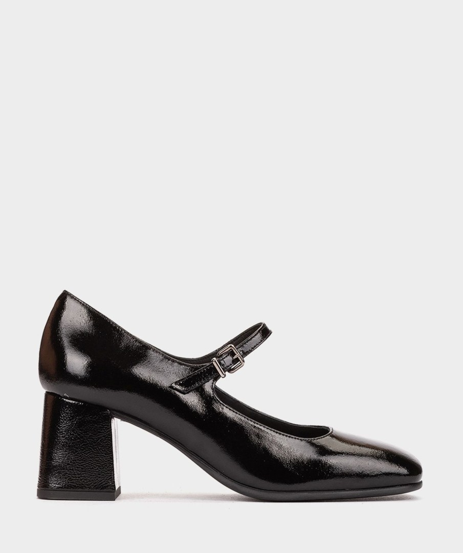 Shoe Pedro Miralles Pumps | Patent Leather High Heel Shoes In Black Colour Reflex Negro