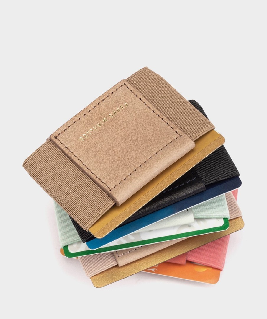 Accessories Pedro Miralles Accessories | Elastic Cardholder Made Of Leather Brown