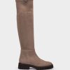 Shoe Pedro Miralles Boots | Elastic Fabric High Boots. Ante Strech Taupe