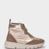 Shoe Pedro Miralles Sneakers | Sports Shoes Made Of Suede And Fabric In Brown Tesla Champagne