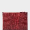 Accessories Pedro Miralles Accessories | Handbag Made Of Engraved Leather Sobre Rojo