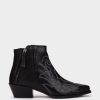 Shoe Pedro Miralles Ankle Boots | Oiled Effect Leather Ankle Boots In Black Colour Elit Negro