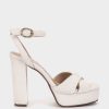 Shoe Pedro Miralles Heeled Sandals | Velvet Platform Heeled Sandals Velvet Blanco