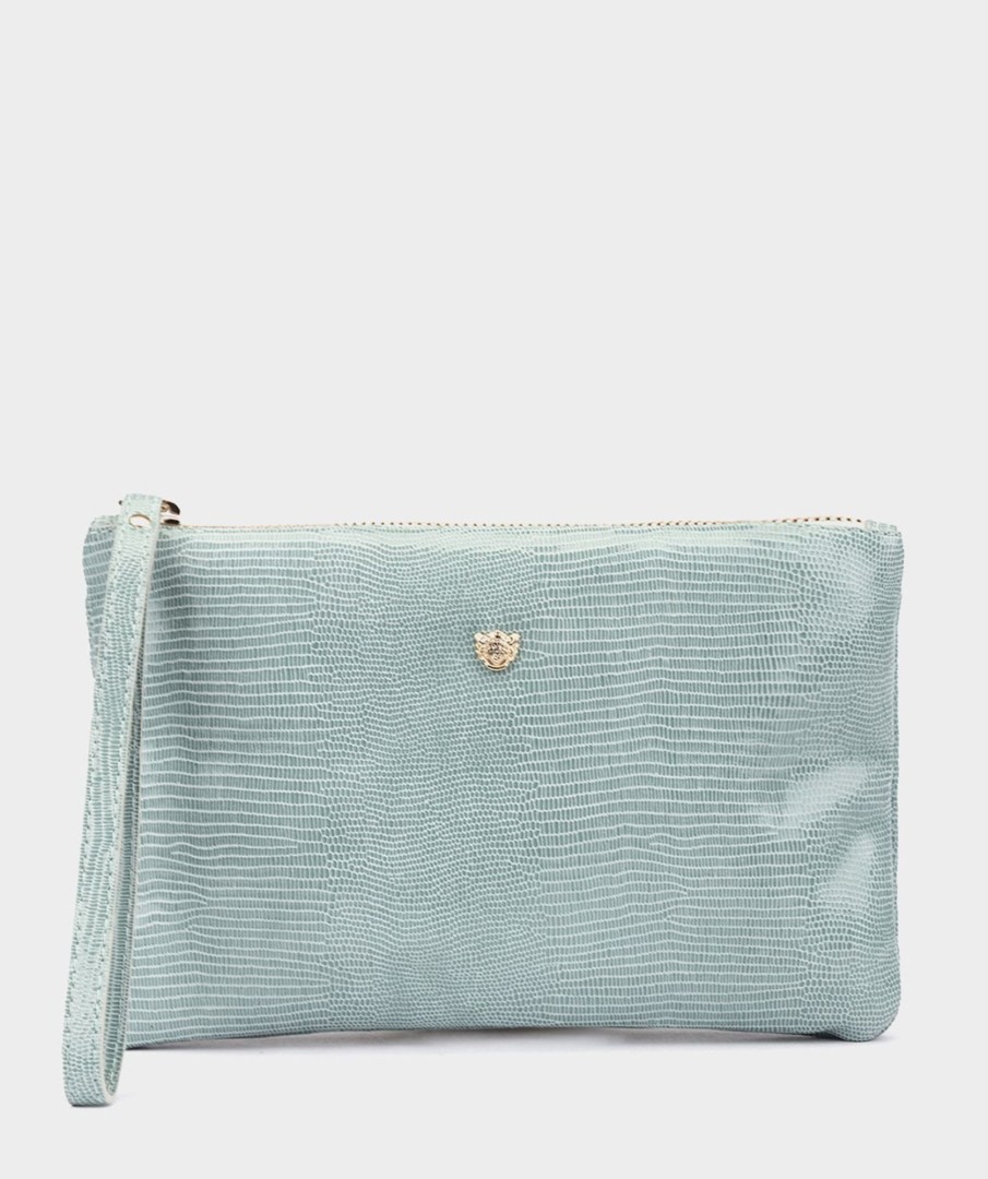 Accessories Pedro Miralles Evening Bags | Leather Handbag Mini Tejus Jade