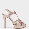 Shoe Pedro Miralles Heeled Sandals | Glitter Heeled Sandals Bright Super Oro Rosa