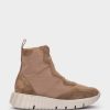 Shoe Pedro Miralles Sneakers | Sports Shoes Made Of Suede And Fabric In Brown Meme Gabardina