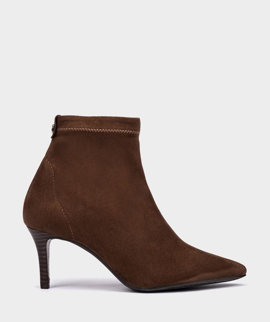 Shoe Pedro Miralles Ankle Boots | Elastic Fabric Ankle Boots. Ante Strech Tabaco