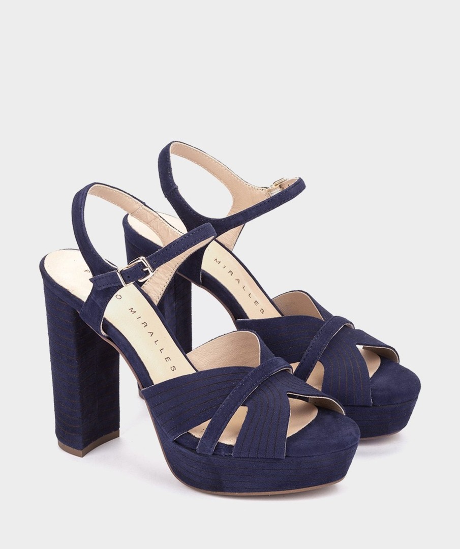 Shoe Pedro Miralles Heeled Sandals | Leather Heeled Sandals Ante Marino