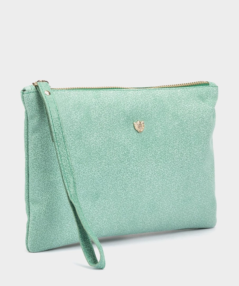 Accessories Pedro Miralles Evening Bags | Leather Handbag Buganvilla Aqua