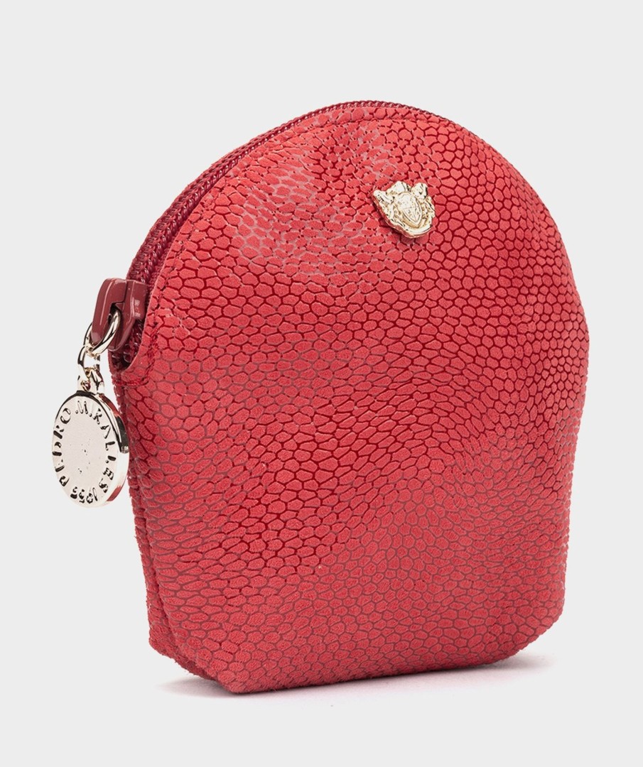 Accessories Pedro Miralles Accessories | Embossed Leather Purse With Zipper Morojo