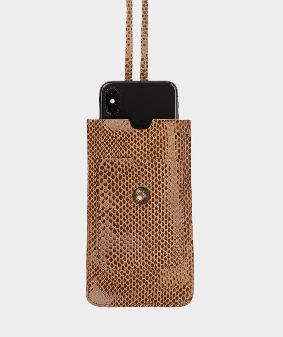 Accessories Pedro Miralles Accessories | Leather Phone Holder Cm Marron