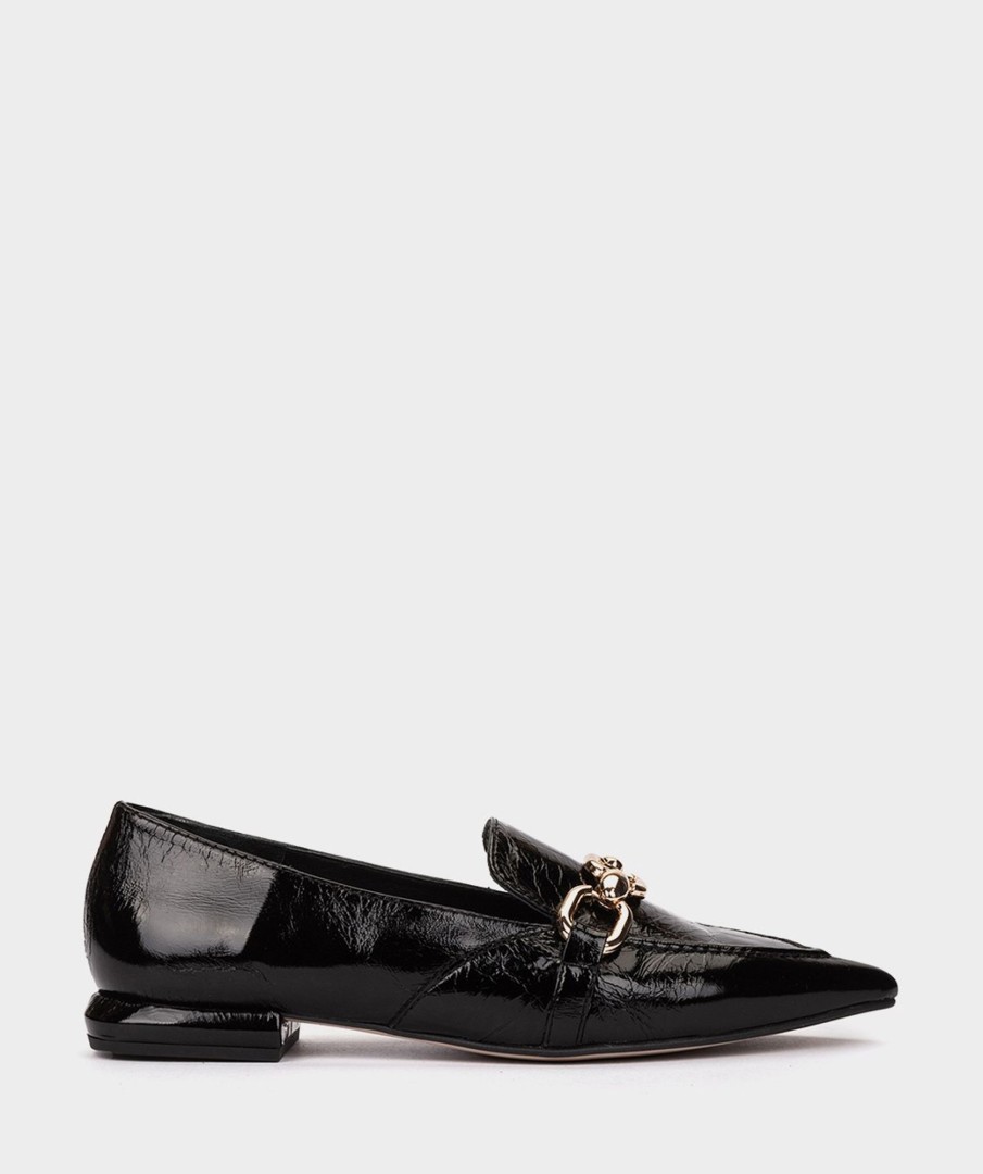 Shoe Pedro Miralles Loafers | Patent Leather Loafers In Black Reflex Negro