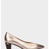 Shoe Pedro Miralles Pumps | Metallic Leather Heels In Smoke Colour Napa Metal Humo