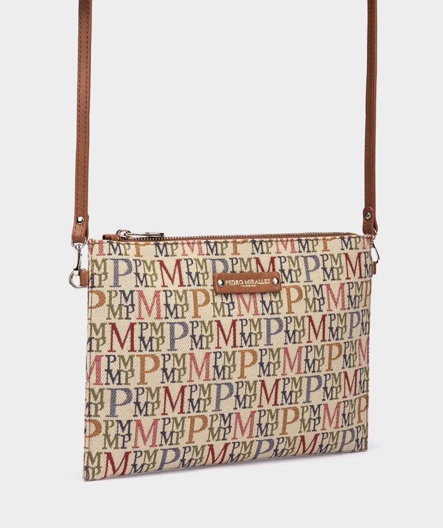 Accessories Pedro Miralles Bags | Fabric Shoulder Strap With Print. Tejido Pm Multi