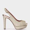 Shoe Pedro Miralles Heeled Sandals | Glitter Heeled Sandals Bright Super Platino