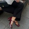 Shoe Pedro Miralles Pumps | Wine Coloured Patent Leather High Heel Shoes Reflex Wine