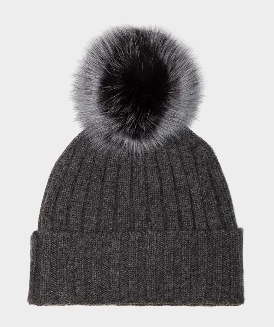 Accessories Pedro Miralles Winter Clothes | Cashmere Beanie Gorro Gris