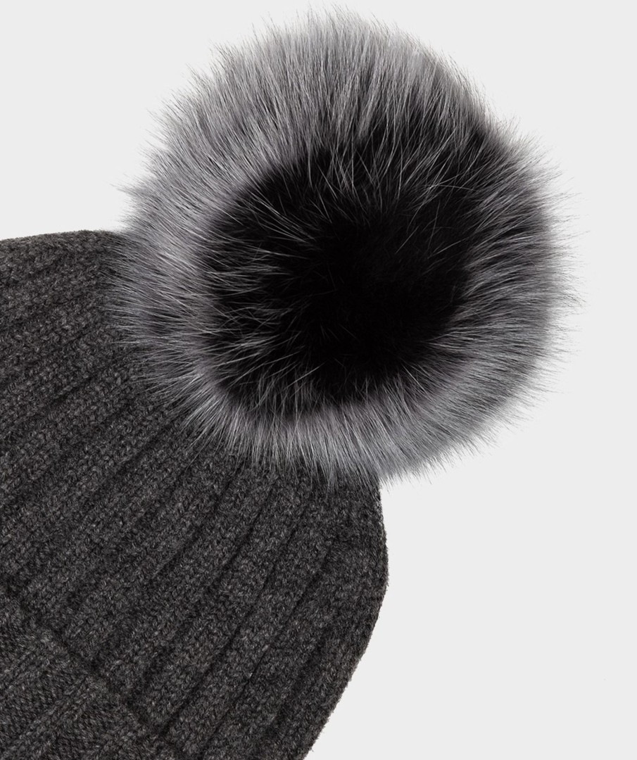 Accessories Pedro Miralles Winter Clothes | Cashmere Beanie Gorro Gris