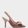 Shoe Pedro Miralles Pumps | Velvet Velvet Heel Shoes In Hair Colour. Velvet Nude