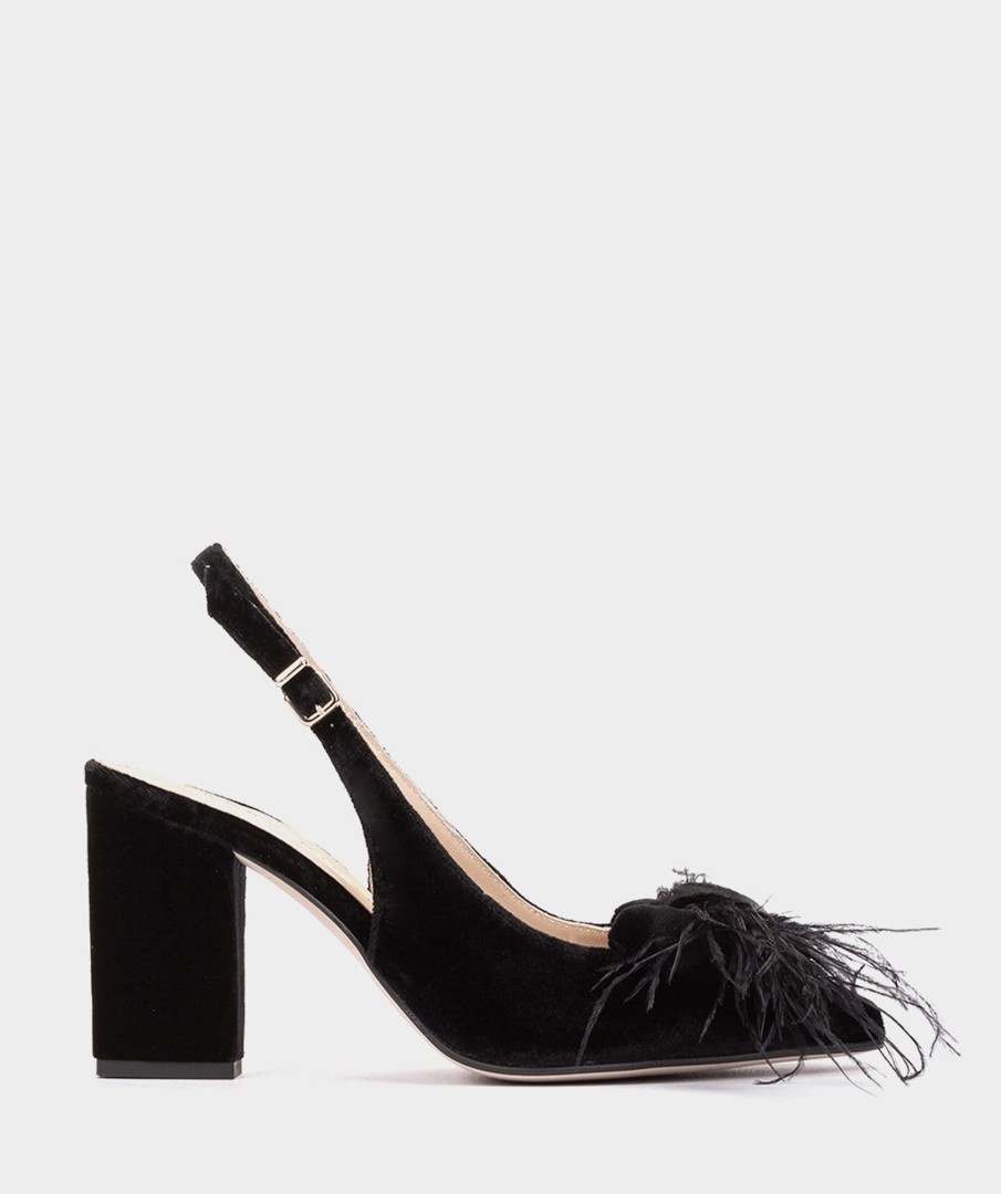 Shoe Pedro Miralles Pumps | Velvet Heeled Shoes Velvet Negro