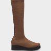 Shoe Pedro Miralles Boots | Elastic Fabric High Boots. Ante Strech Tabaco