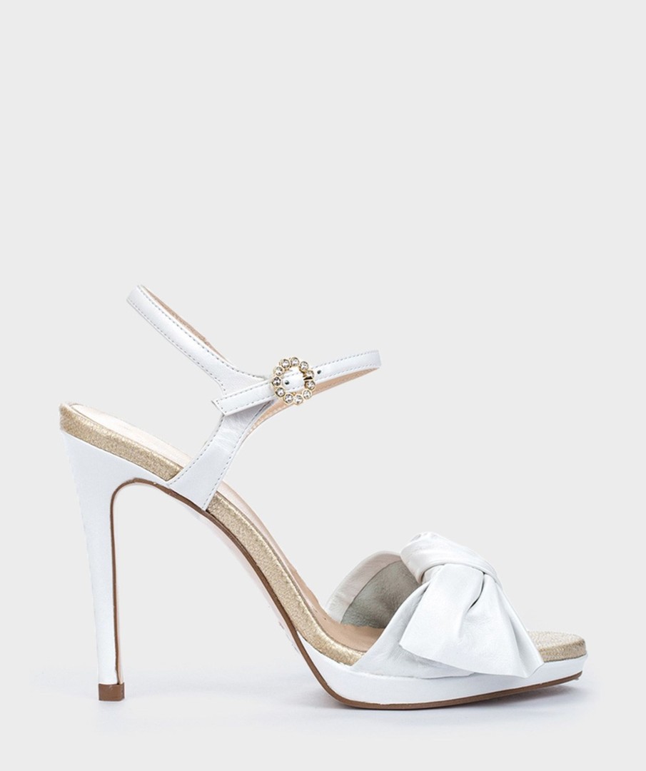 Shoe Pedro Miralles Heeled Sandals | Leather Heeled Sandals Nacarado Perla