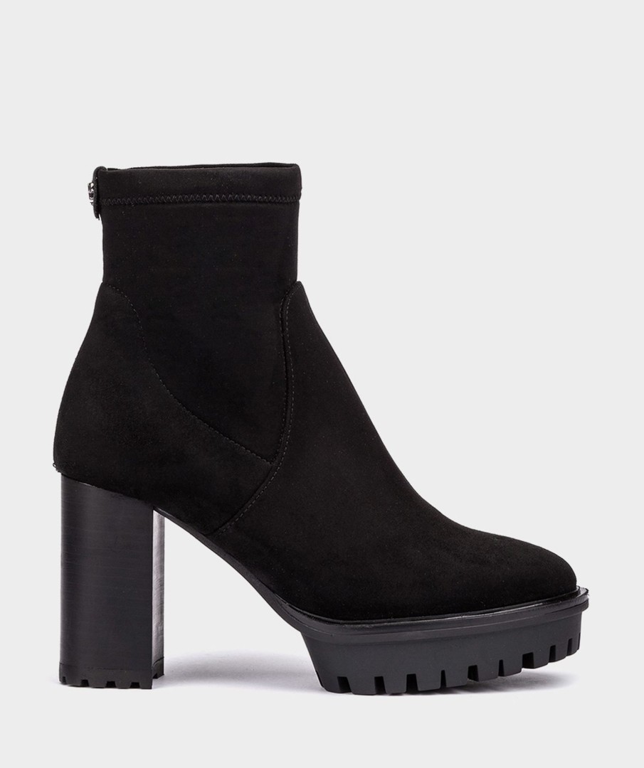 Shoe Pedro Miralles Ankle Boots | Elastic Fabric Ankle Boots. Ante Strech Negro