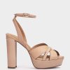 Shoe Pedro Miralles Heeled Sandals | Leather Heeled Sandals Alfa Nude