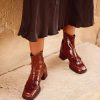 Shoe Pedro Miralles Ankle Boots | Ankle Boots Made Of Brown Patent Leather Venice Castagna