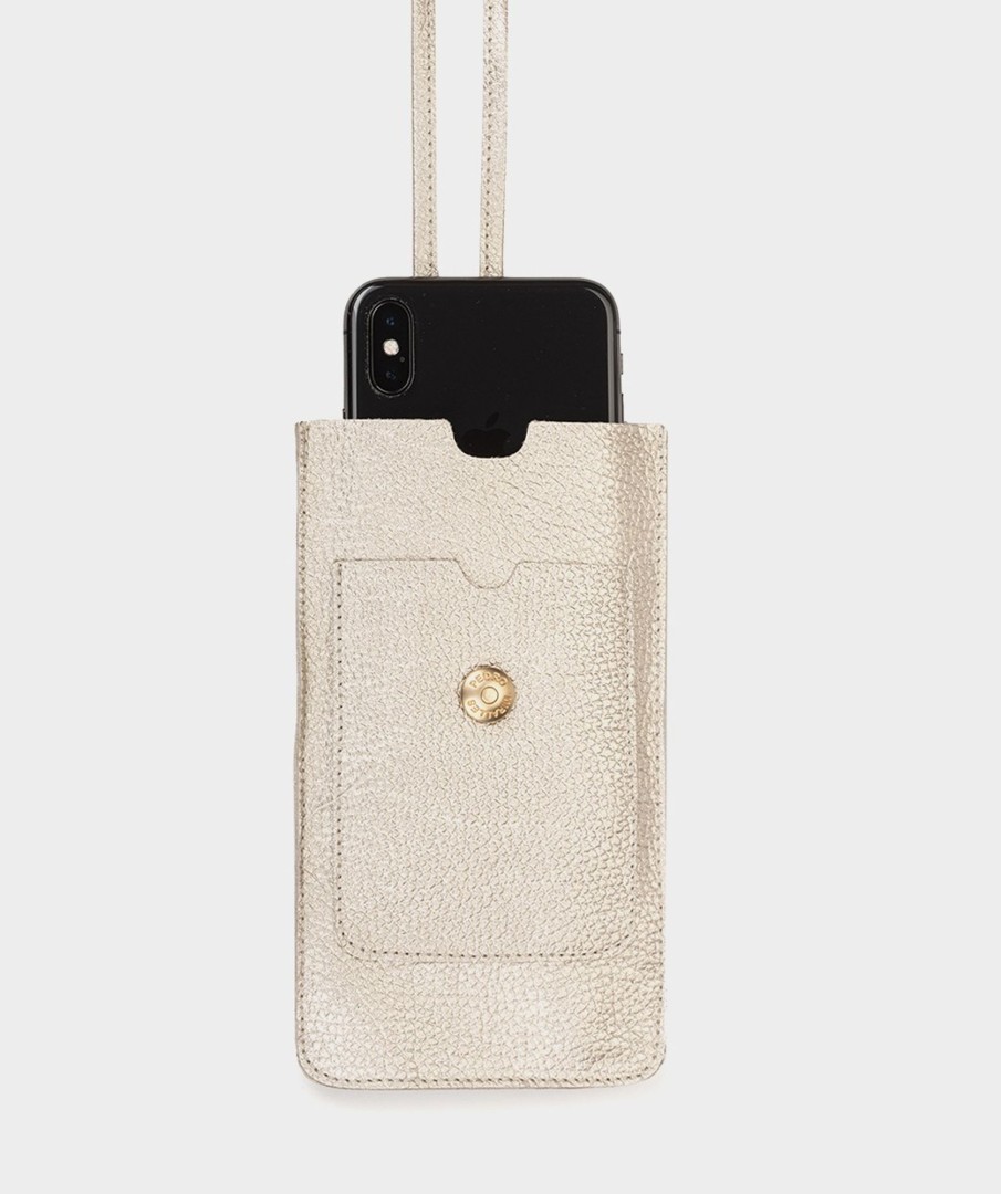 Accessories Pedro Miralles Accessories | Leather Phone Holder Cm Platino