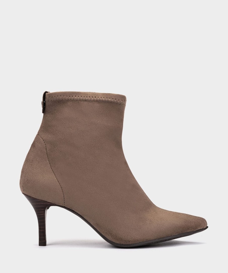 Shoe Pedro Miralles Ankle Boots | Elastic Fabric Ankle Boots. Ante Strech Taupe