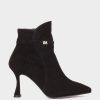 Shoe Pedro Miralles Ankle Boots | Heel Ankle Boots Made Of Black Suede Amalfi Negro