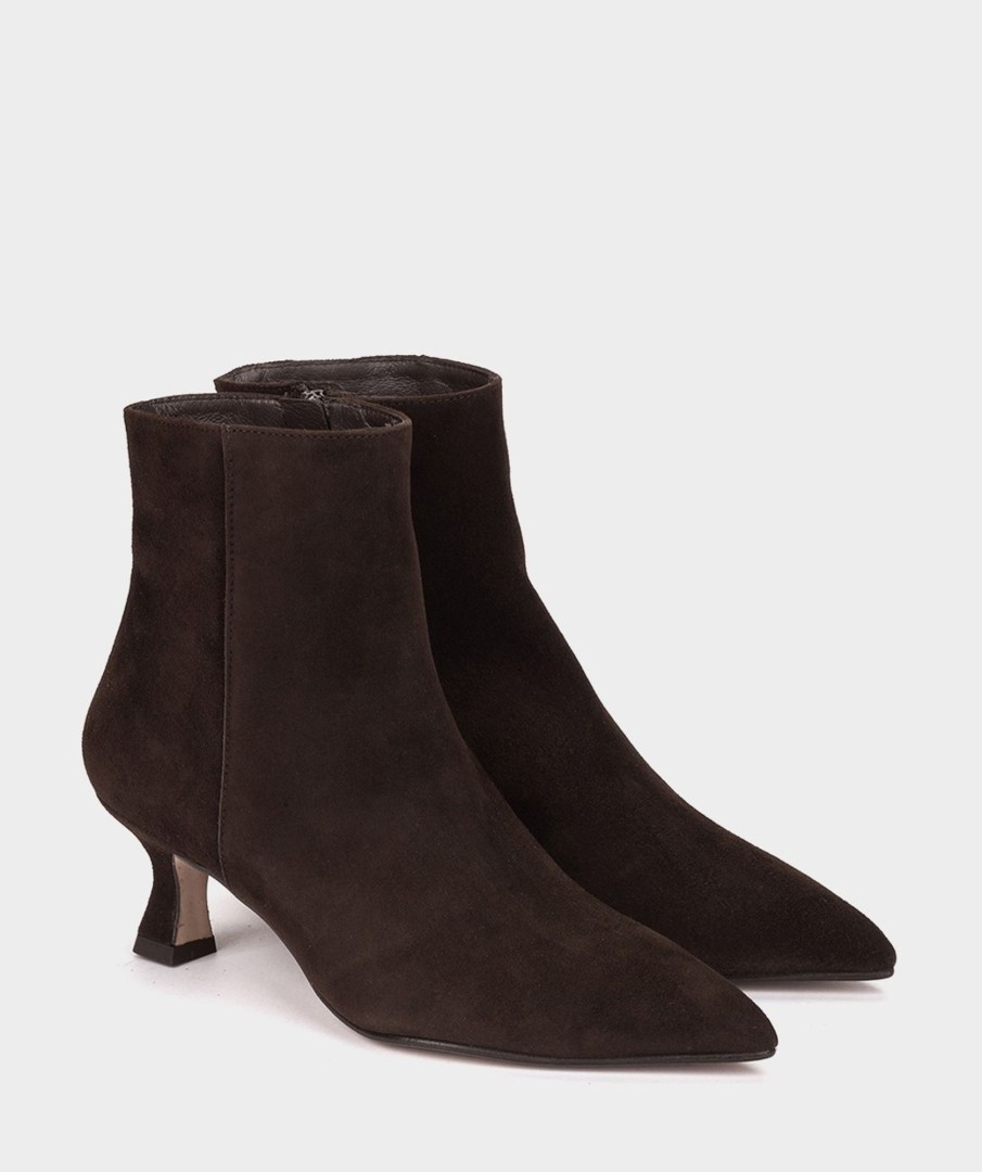 Shoe Pedro Miralles Ankle Boots | Suede Ankle Boots Amalfi Choco