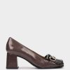 Shoe Pedro Miralles Pumps | Brown Patent Leather Heeled Shoes Venice Elefante