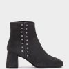 Shoe Pedro Miralles Ankle Boots | Heeled Ankle Boots Made In Dark Grey Suede Amalfi Grigio