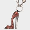 Accessories Pedro Miralles Gifts | Engraved Leather Keychain Serpiente Rojo