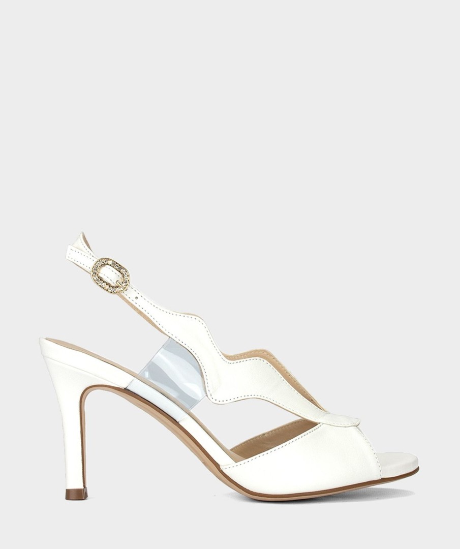 Shoe Pedro Miralles Heeled Sandals | Leather Sandals Nacarado Perla