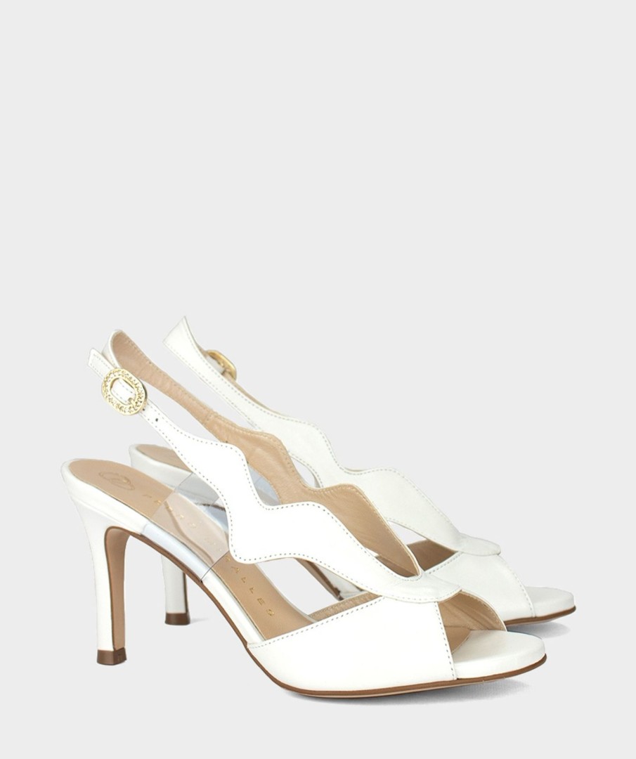 Shoe Pedro Miralles Heeled Sandals | Leather Sandals Nacarado Perla