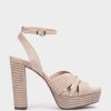 Shoe Pedro Miralles Heeled Sandals | Suede Heeled Sandals Ante Nude