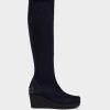 Shoe Pedro Miralles Boots | Elastic Fabric High Boots. Ante Strech Navy