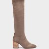 Shoe Pedro Miralles Boots | Elastic Fabric High Boots. Ante Strech Taupe