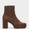 Shoe Pedro Miralles Ankle Boots | Elastic Fabric Ankle Boots. Ante Strech Tabaco