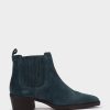 Shoe Pedro Miralles Ankle Boots | Blue Suede Ankle Boots. Velour Petroleo