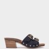 Shoe Pedro Miralles Clogs | Leather Sandals Tormenta Nuit